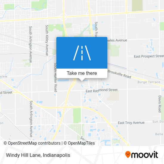 Windy Hill Lane map