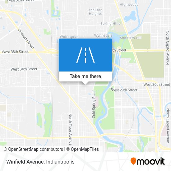 Mapa de Winfield Avenue