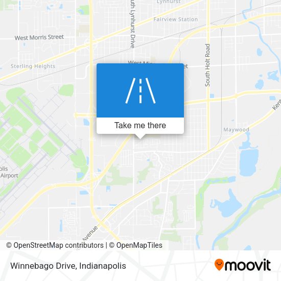 Mapa de Winnebago Drive