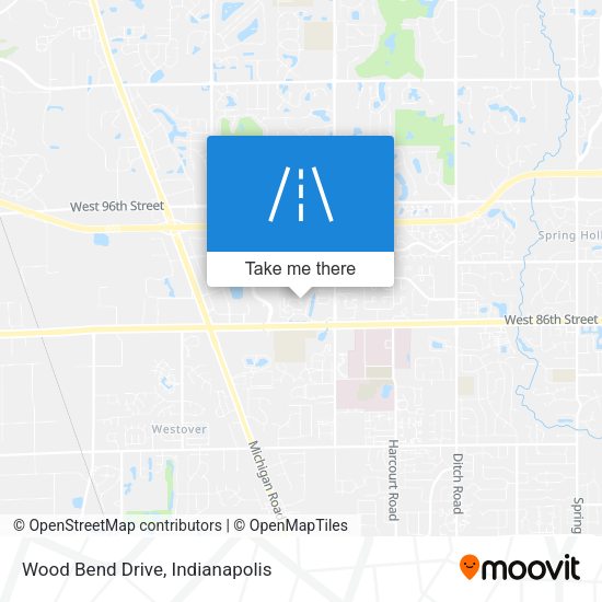 Wood Bend Drive map