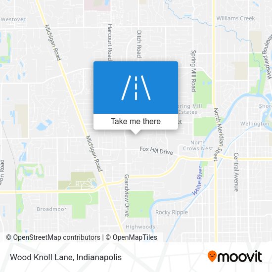 Wood Knoll Lane map