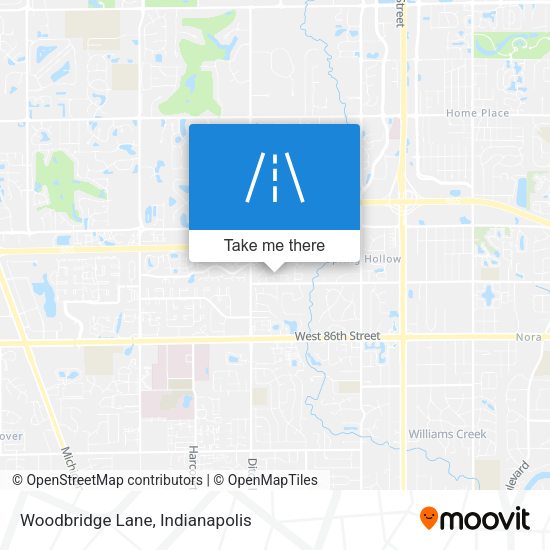 Woodbridge Lane map