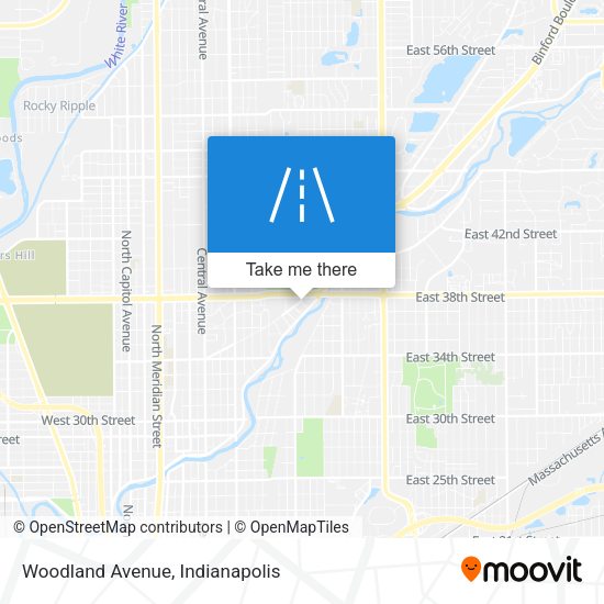 Woodland Avenue map