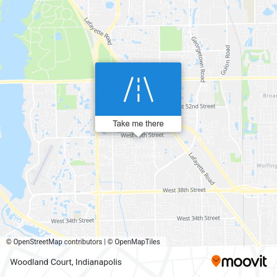 Mapa de Woodland Court