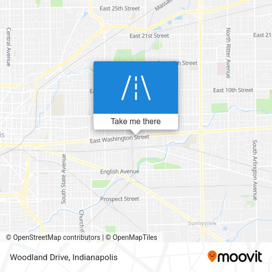 Woodland Drive map