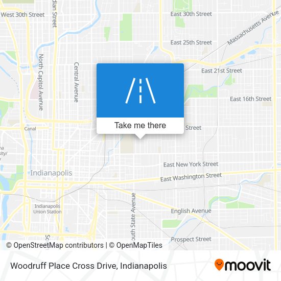 Woodruff Place Cross Drive map