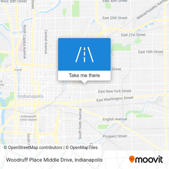 Mapa de Woodruff Place Middle Drive