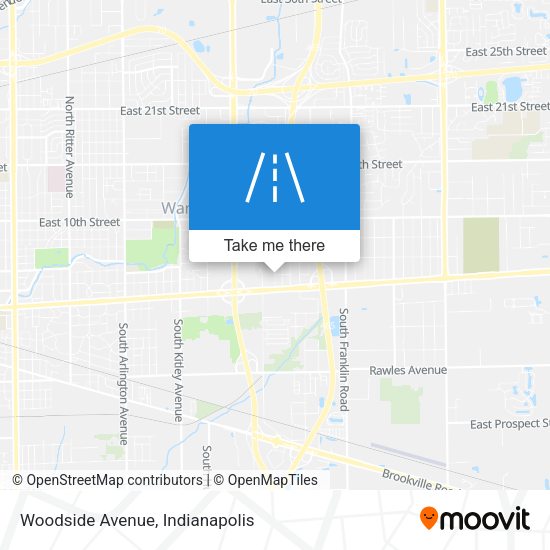 Woodside Avenue map