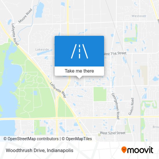 Woodthrush Drive map