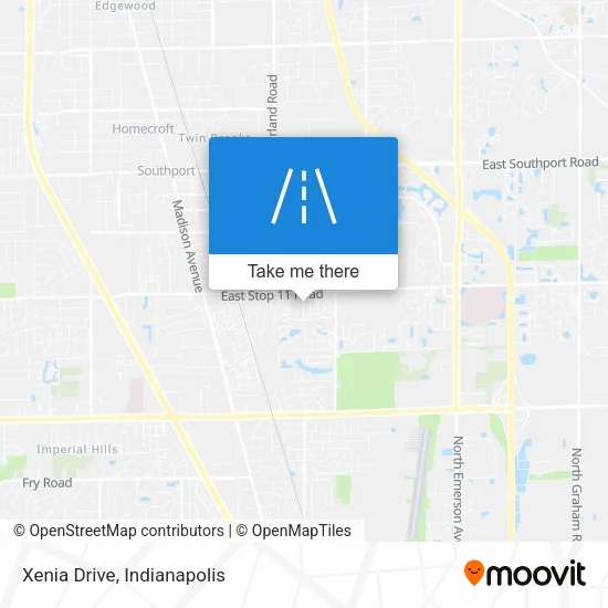 Xenia Drive map