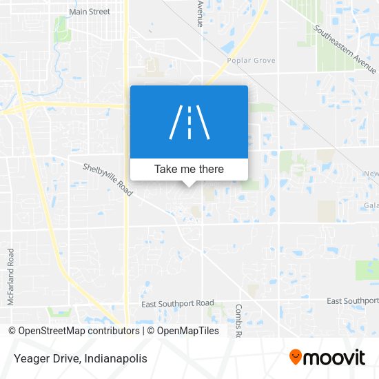 Yeager Drive map