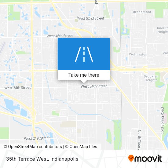 35th Terrace West map