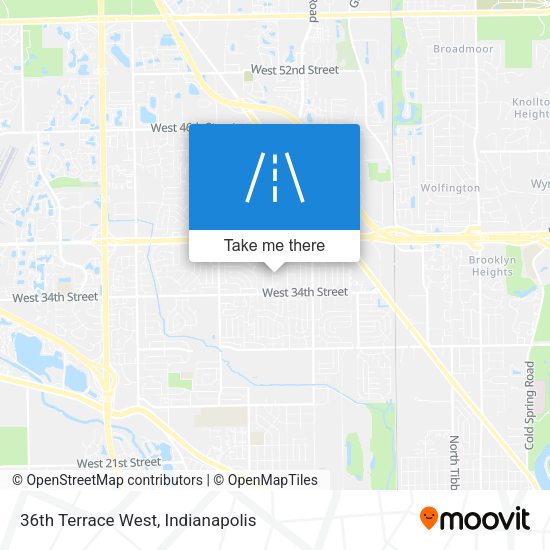 Mapa de 36th Terrace West