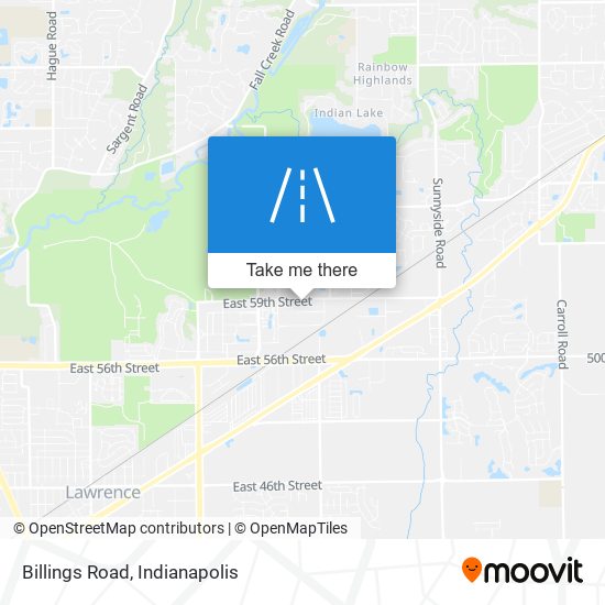 Billings Road map