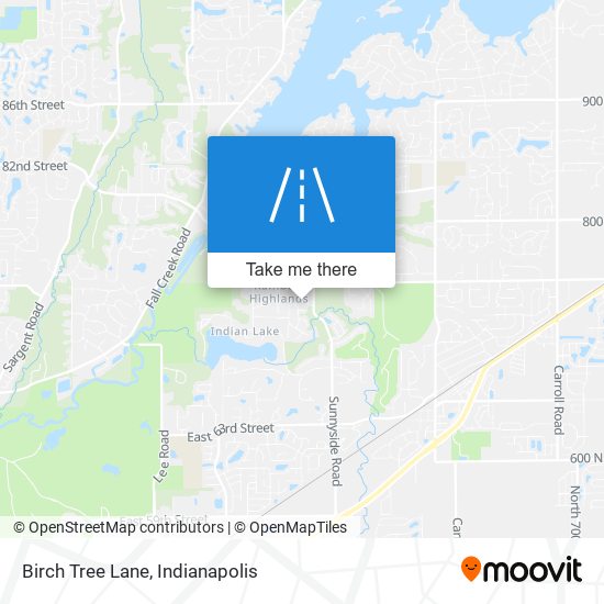 Birch Tree Lane map