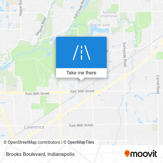 Brooks Boulevard map