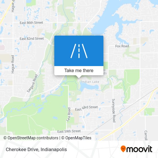 Cherokee Drive map