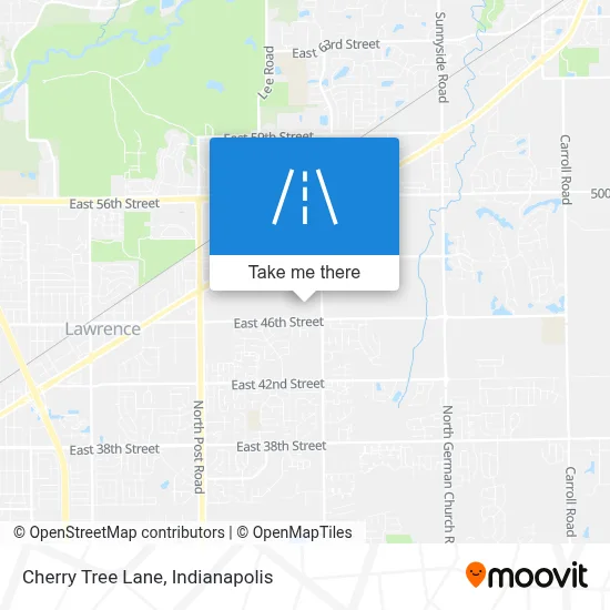 Cherry Tree Lane map