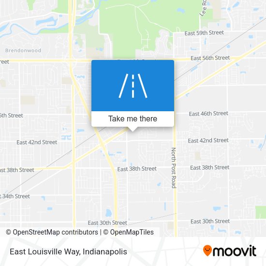 East Louisville Way map