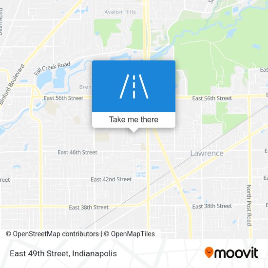 Mapa de East 49th Street