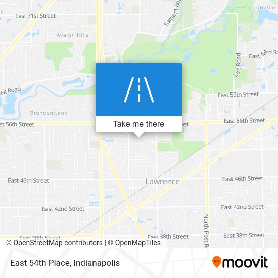 Mapa de East 54th Place