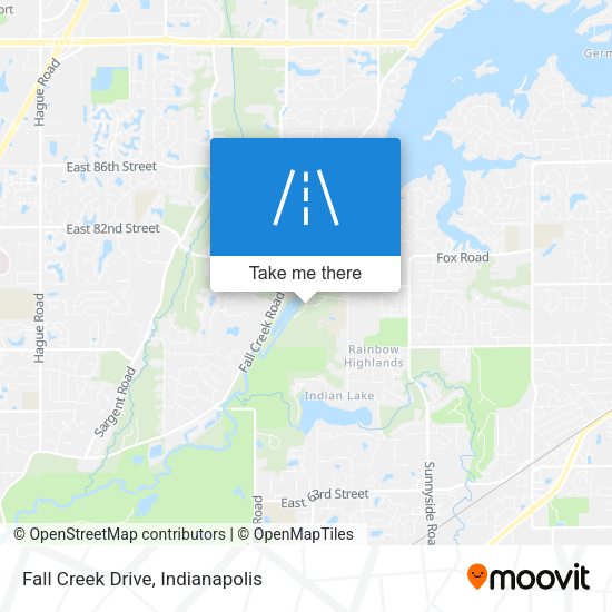 Fall Creek Drive map