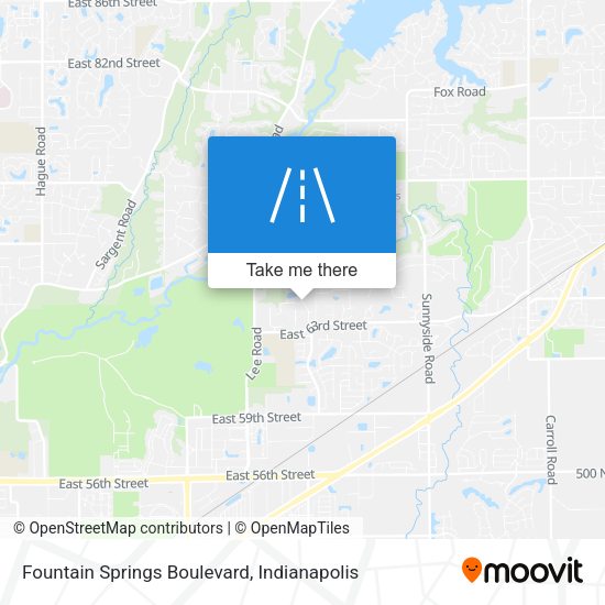 Fountain Springs Boulevard map