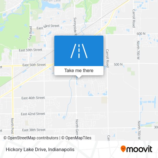 Hickory Lake Drive map