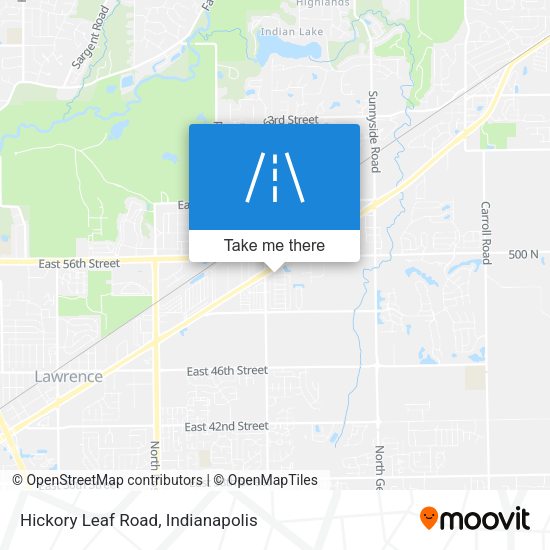 Hickory Leaf Road map