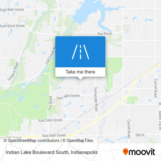Indian Lake Boulevard South map