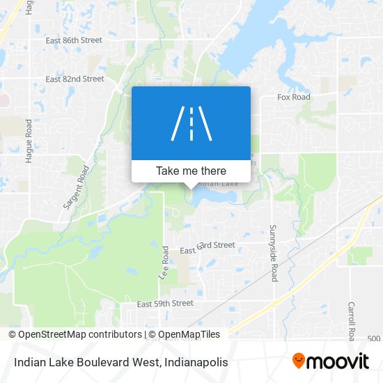 Mapa de Indian Lake Boulevard West