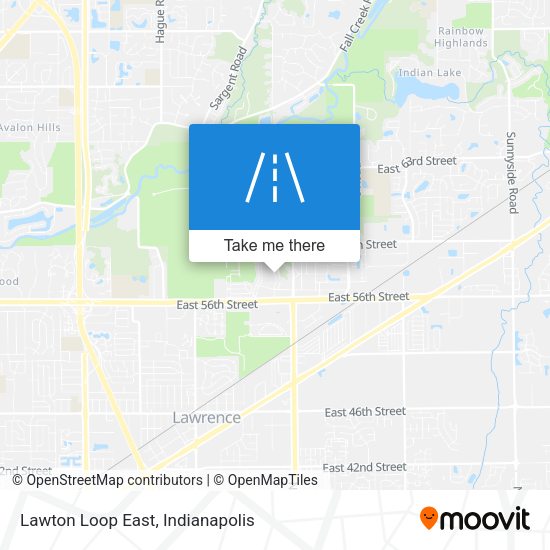 Lawton Loop East map