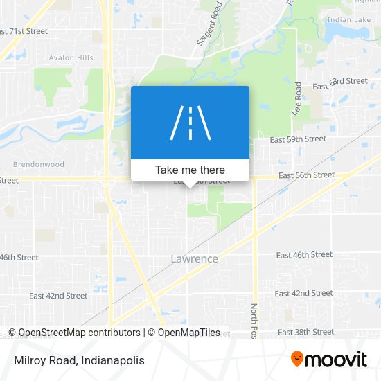 Mapa de Milroy Road