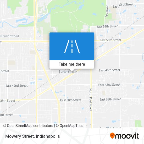 Mowery Street map