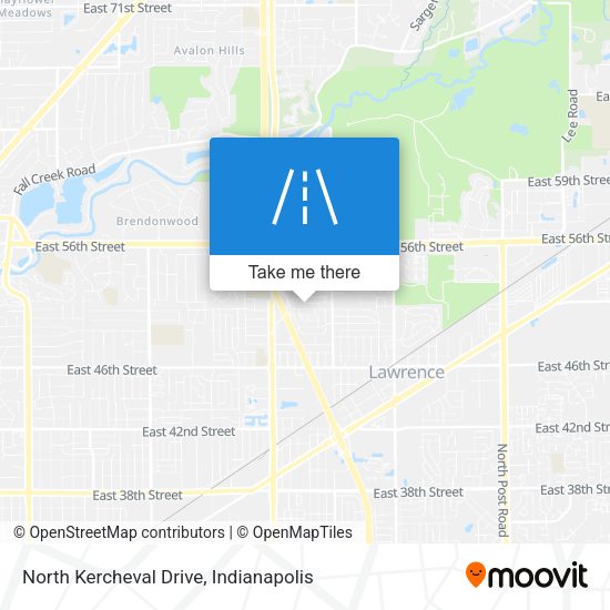 North Kercheval Drive map