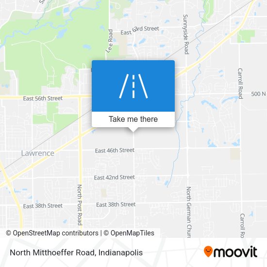 North Mitthoeffer Road map