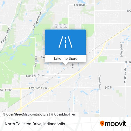 North Tolliston Drive map