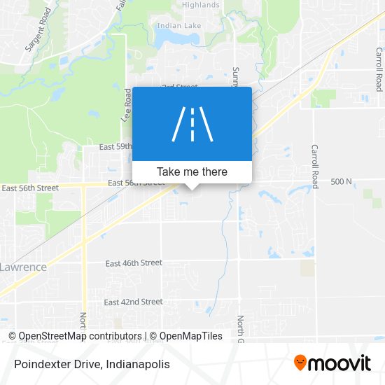 Poindexter Drive map