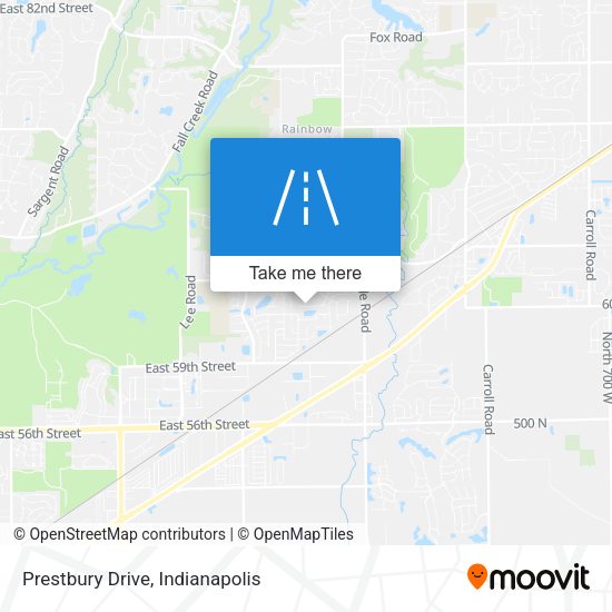 Prestbury Drive map