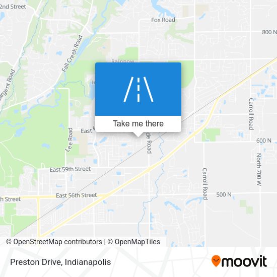 Mapa de Preston Drive
