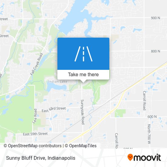 Sunny Bluff Drive map
