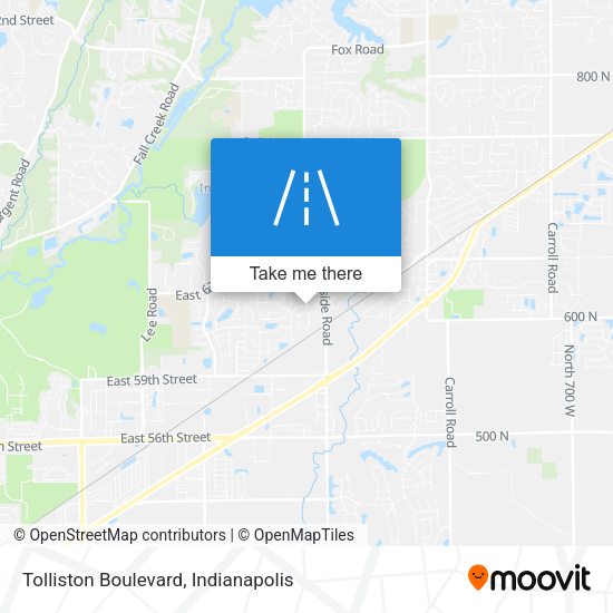Tolliston Boulevard map