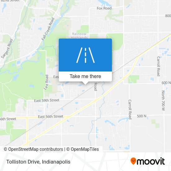 Mapa de Tolliston Drive