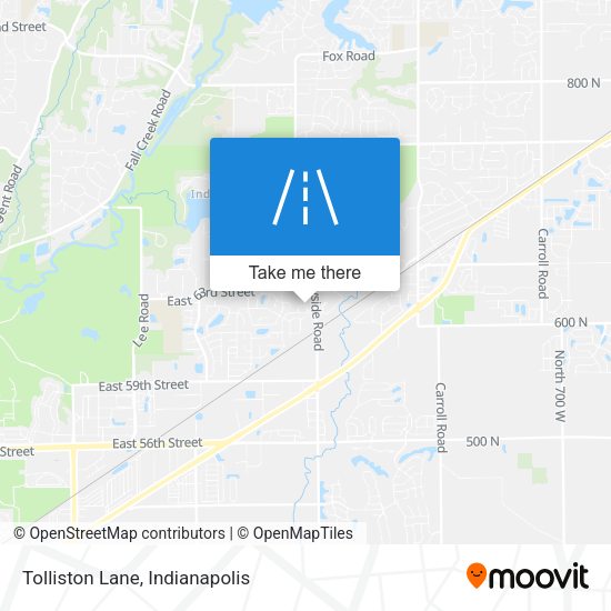Mapa de Tolliston Lane