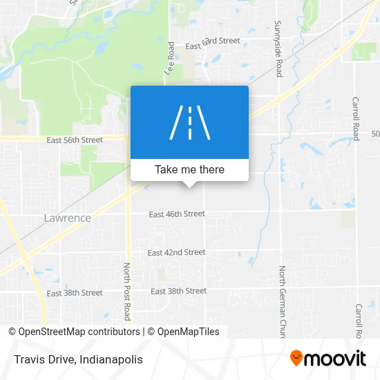 Travis Drive map