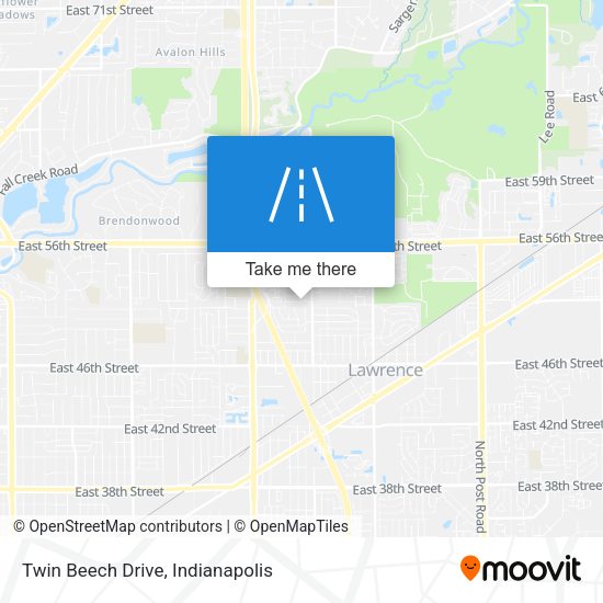 Twin Beech Drive map