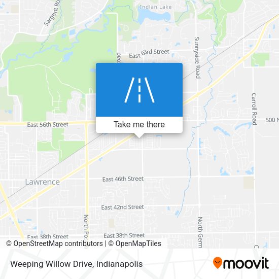 Weeping Willow Drive map