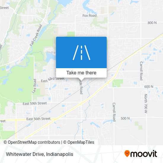 Mapa de Whitewater Drive