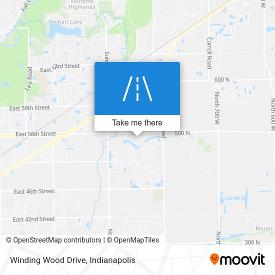 Winding Wood Drive map