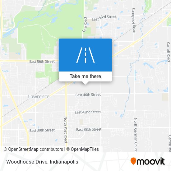 Woodhouse Drive map